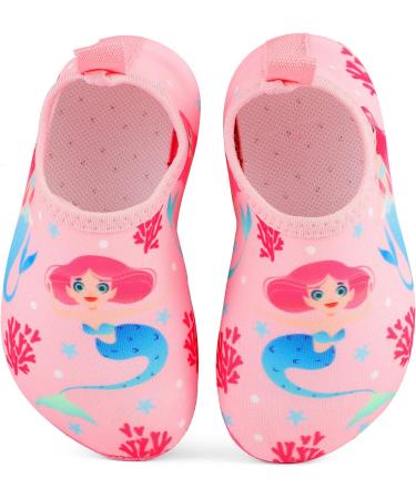 Masocio Kids' Non-Slip Aqua Shoes | Quick-Dry Swimming Shoes for Beach & Pool | EU Size 22/23 Pink - Buy Online on GoSupps.com