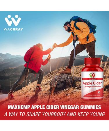 Organic Apple Cider Vinegar Gummies 3-Pack - Supports Detox, Digestion, Energy Boost & Gut Health - 80 Count (Pack of 3) - For Kids & Adults - Buy Online on GoSupps.com