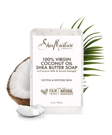 Buy SheaMoisture 100% Virgin Coconut Oil Butter Soap - 8 Oz | International Shipping Available - Buy Online on GoSupps.com