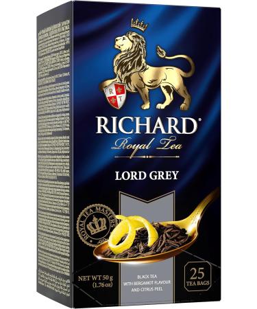 RICHARD Tea Royal Black Tea 25 TEA BAGS Lord Gray - Buy Online on GoSupps.com