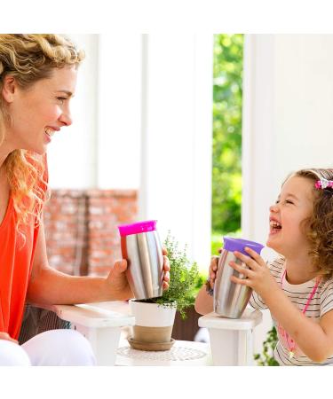 Munchkin Miracle 360 Stainless Steel Toddler Sippy Cup - BPA Free, Non Spill, Dishwasher Safe - 10oz Purple - Buy Online on GoSupps.com