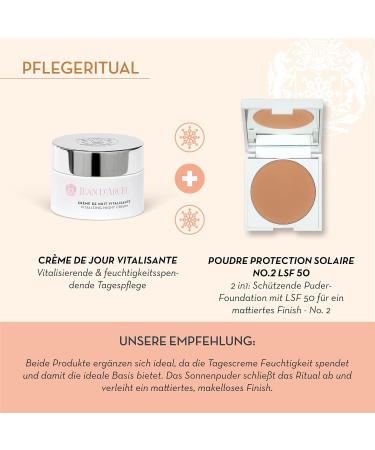 JEAN D'ARCEL SOLAIRE poudre protection solaire n 1 Poudre de soleil mate SPF 50 pour une finition parfaite Avec filtre UVA et UVB 9 5 g - Buy Online on GoSupps.com