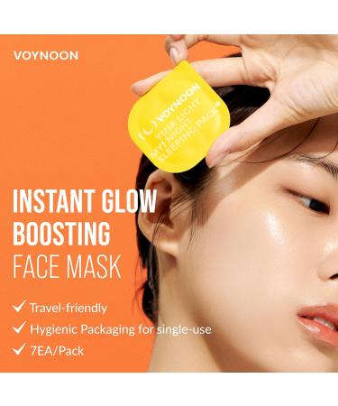 Yuja Light My Night Sleeping Pack - 7 Pack Vitamin C Antioxidant Face Mask | Niacinamide for Glowing Skin - Buy Online on GoSupps.com