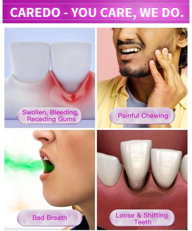 CAREDO New Taste Gum Repair Toothpaste for Adults Fluoride Free Periodontal Treatment for Receding Gums Recession Bleeding Periodontitis Reverse Gingivitis Plaque Control & Bad Breath 3.52 OZ - Buy Online on GoSupps.com