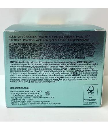 IT Cosmetics Confidence in a Gel Cream - Oil Control Moisturizer Hydrating & Non-Comedogenic Reduces Shine & Pores with Niacinamide Vitamin E & Peptides - 2.0 oz - International Shipping Available - Buy Online on GoSupps.com