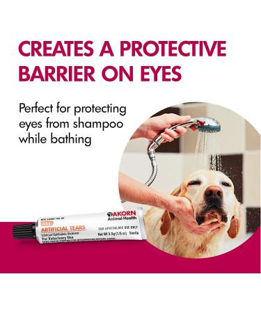 Veterinary-Approved Akorn Artificial Tears for Cats and Dogs | Soothes Dry & Irritated Eyes | 3.5g Tube - Buy Online on GoSupps.com
