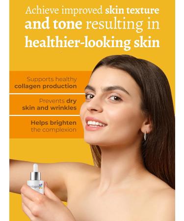 Soniagenix Brightening 20% Vitamin C Serum for Face Anti Aging with Pure L-ascorbic acid Antioxidant Collagen Stimulating Hydrating & Brightening for Dry Skin Fine Lines and Wrinkles 1 fl oz - Buy Online on GoSupps.com