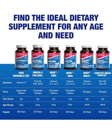 Kids Vitamin C Chewable Tablets - Delicious & Nutritious Chewable Vitamin C for Kids Immune Support and Overall Wellness - Made with Real Oranges and No Artificial Flavors or Colors - 60 Servings - Buy Online on GoSupps.com