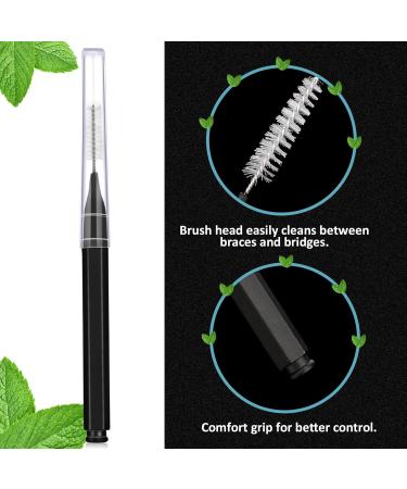 Patelai 100-Piece Interdental Brush Set - Effective Tooth Cleaning Tools for Oral Hygiene | Black White Gray Toothpick Flossers - Buy Online on GoSupps.com