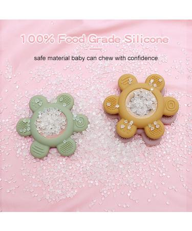 Airfish Baby Teething Ring - BPA-Free Silicone Teether for Newborns 3-12 Months | Soothes Gums & Eases Teething Pain - Buy Online on GoSupps.com