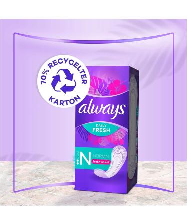 Always Panty Liner Fresh & Protect Normal - Big Pack of 56 | International Shipping Available - Buy Online on GoSupps.com