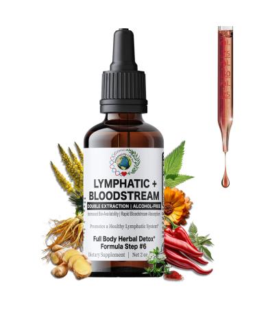 Blood Cleanse Lymphatic Flush Support Detox | 2 oz. 59 Servings Tincture Extract