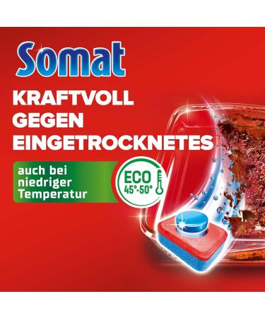 Somat All-in-1 Dishwasher Tabs (100 Tabs) - Ultimate Cleanliness & Power at Low Temperatures | International Shipping Available - Buy Online on GoSupps.com