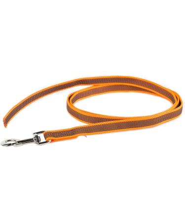 IDC Color & Gray Rubberized Leash - 20mm x 2m Without Loop | Durable Stylish Orange-Gray Dog Leash for International Shipping - Buy Online on GoSupps.com