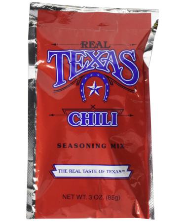 Real Texas Chili Seasoning Spice Mix - 3 Ounce (4 Pack) 3 Ounce (Pack of 4)