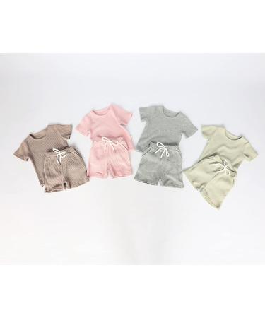 DreamBuy Ribbed Pyjama Set | Unisex Baby, Women, Men | 20 Colours | 6-12 Months | Cotton Candy - Buy Online on GoSupps.com