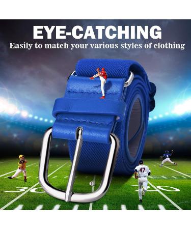 Syhood 3 Pieces Baseball Belt Elastic Softball Belt Adjustable Softball Belt Waist Belt Unisex for Youth and Adult with 1-1/2 Inch Buckle - Buy Online on GoSupps.com