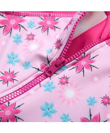 Bonverano Baby Girls UPF 50+ UV Protection Sunsuit with Sun Cap - Pink 3-6Months - Buy Online on GoSupps.com