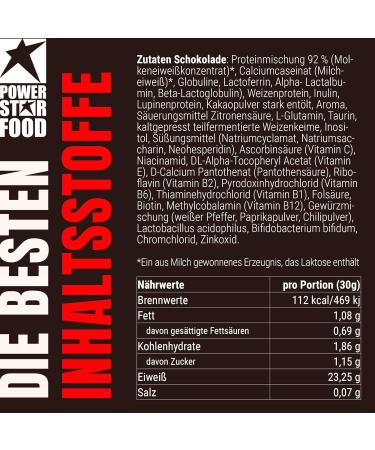 Powerstar Super Hi Pro 128 | Multi-Component 78% Protein Powder Chocolate 5x1000g | High Biological Value Protein Shake for Muscle Building - Buy Online on GoSupps.com