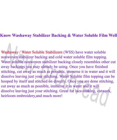 New Brothread Light Weight Clear Wash Away Embroidery Topping Film - 12 x 25 Yd Roll | Water Soluble for Machine & Hand Sewing - Buy Online on GoSupps.com