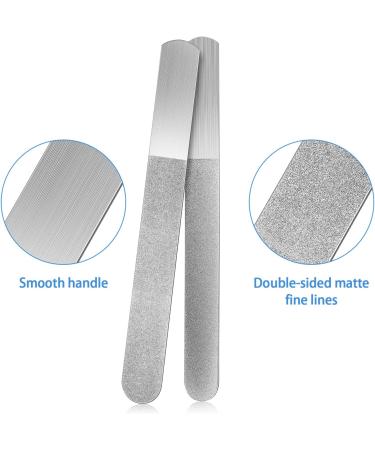 6-Piece Metal Nail File Set - Stainless Steel Sapphire Files for Salon and Travel - Buy Online on GoSupps.com