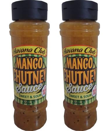 Mango Chutney Sauce x2 sweet and sour Ideal for dips dressing and spreads