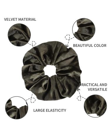 Warmsmile Extra Large Velvet Scrunchie 8 Inch - 4 Pack, XL Size - Oversized Hair Scrunchy for Thick Curly Long Hair - Elastic Ponytail Holder - Women's Hair Accessories - Buy Online on GoSupps.com