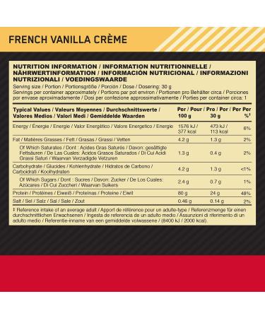  Optimum Nutrition Gold standard 100% whey - 1 boite (24 x 30 g) - Vanille Fan aise - Optimum nutrition - Buy Online on GoSupps.com