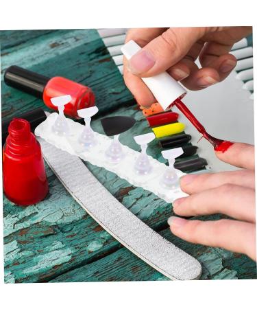 Healeved 2 Sets manicure nail tip holders ice cubes nail frame false nails display holder nail display stand nail polish press on fake nails holder display stand lace Refer to - Buy Online on GoSupps.com