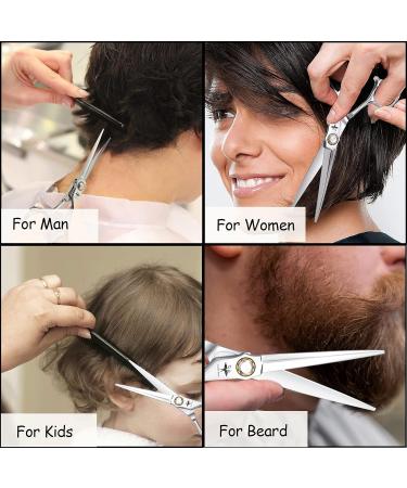 PURPLEBIRD 6 Inch Hairdressing Scissors - Professional Japanese Stainless Steel Barber Scissors for Salon, Men, Women, Children - A-6 Shear - Buy Online on GoSupps.com