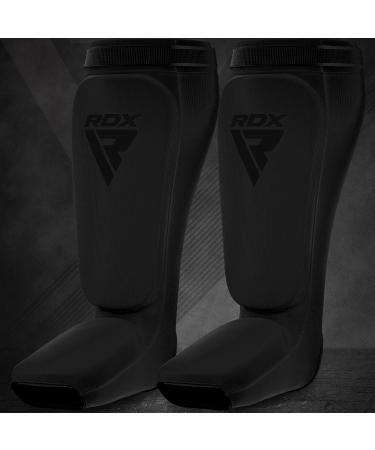 RDX Black Shin Protectors for Kickboxing Muay Thai & MMA - Ultimate Shin Guards for Sparring & Foot Protection - Buy Online on GoSupps.com