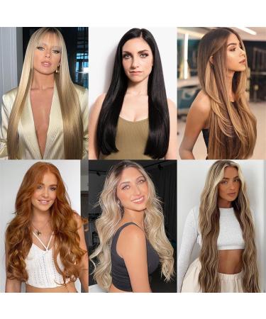 Hair Extensions Thick Long Straight Synthetic Long Straight 5 Clip In Hair Extensions 55/80cm Heat Resistant One Piece Fake Hairpiece for Women Naturtal Black Brown Hair Pieces(24H613-01 80cm 140g) 80cm 140g 24H613-01 - Buy Online on GoSupps.com