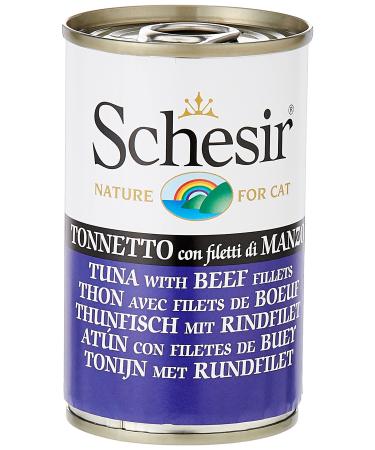 Schesir cat food tuna and beef fillet 140 g can (1 x 140 g)