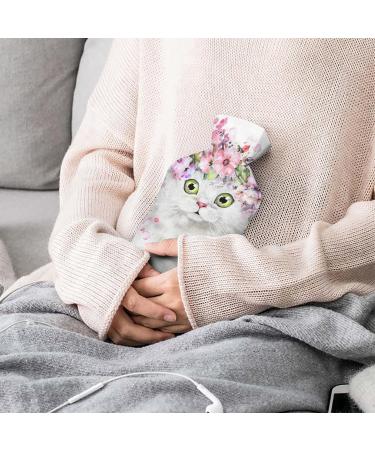 Buy White Cat Plush Hot Water Bottle | Hand Warmer for Adults & Children - 26.5x15.3cm | International Shipping - Buy Online on GoSupps.com