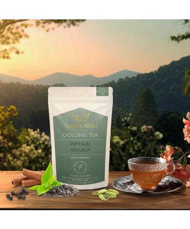 Teanourish Imperial Masala Oolong Tea - Floral Aroma Assam Loose Leaf 100% Natural Ingredients 50g Pack - Buy Online on GoSupps.com