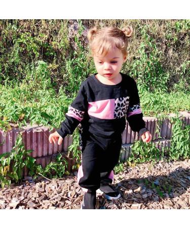 ZOEREA Baby Girl Leopard Sweatshirt Tops + Harem Pants Set | 4-5 Years | Spring Fall Outfits - Buy Online on GoSupps.com