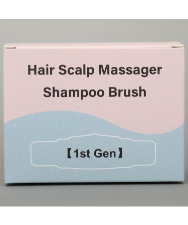 FREATECCH CHRECK Massage Brush - Wet & Dry Shampoo Hair Brush for Peeling Head Massage Silicone Ridge Care Stimulates Hair Growth Dandruff-Free Classic White - Buy Online on GoSupps.com