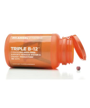Mt. Angel Vitamins - Triple B-12 Dots Supports Nervous System & Energy Production (90 Dots)