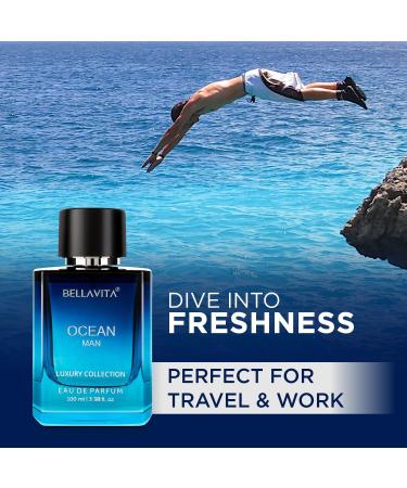 Ocean Luxury Aquatic Perfume Men Marine Orchid & Musk Long Lasting EDP Fragrance Fresh Citrusy & Woody Scent Spray 100 ML 3.38 Floz - Buy Online on GoSupps.com