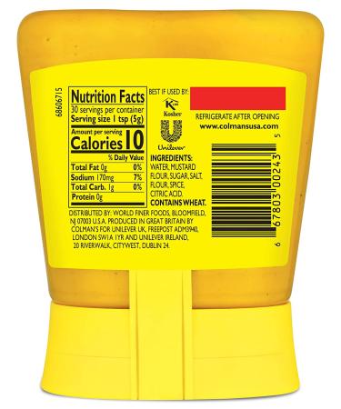 Colman's Squeezy Mustard 5.3oz: Tangy & Convenient Mustard Sauce - Buy Online on GoSupps.com
