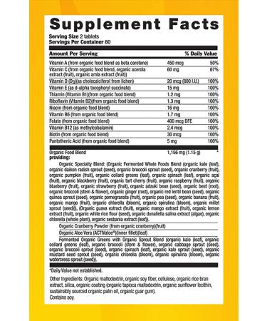 Country Life Realfood Organics for Women | 120 Easy-to-Swallow Tablets - Premium Nutrition - Buy Online on GoSupps.com