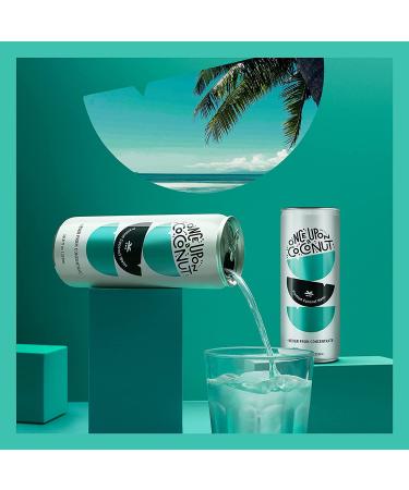 Once Upon a Coconut 100% Pure Coconut Water - Low Calorie All-Natural Drink with Electrolytes - Pack of 12 Cans (10.8 fl oz each) - Buy Online on GoSupps.com