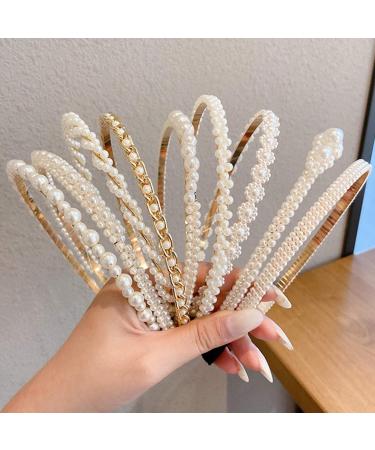 Shop Pearls Hair Ties - 5pcs Elegant Hair Accessories for Women & Girls | Perfect Birthday Party Gift - Buy Online on GoSupps.com