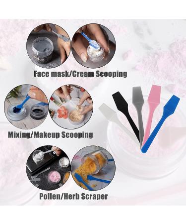 Kopperko 500 Pack 2.5 Inch Black Cosmetic Spatulas - Multipurpose Mini Applicator for Cosmetics, Creams, Crafts - Makeup Tool for Mixing Creams, Skincare - Small Plastic Spatula for Scraping Jars - Buy Online on GoSupps.com