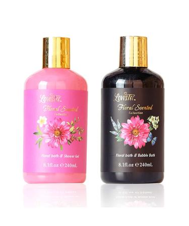 Lovestee Christmas Spa Gift Basket for Women - Floral Bath & Body Set | Perfect Birthday Gift with Shower Gel Body Lotion Bubble Bath & Hand Lotion - Buy Online on GoSupps.com