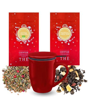 2x100g de Th Oolong et Mat de No l + Tisani re rouge | Cadeau Original pour No l | COMPTOIR FRAN AIS DU TH pack 3