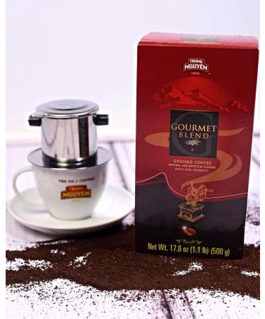 Vietnamese Coffee - Gourmet Coffee Beans Blend Trung Nguyen 2 Packs x 500 g each | Bold and Aromatic Ground Coffee from Vietnam - Buy Online on GoSupps.com