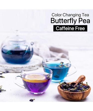 Handcrafted Wooden Tea Gift - Butterfly Pea Flower - 120 Cups (2.11 Oz) - ECO-FRIENDLY Clitoria Flower Tea - Vegan & Gluten Free - Wooden Gift 2.12 Ounce - Buy Online on GoSupps.com