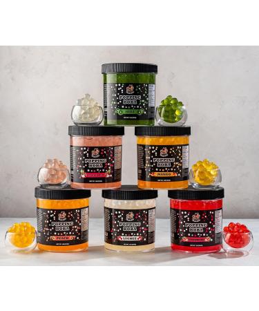 Popping Boba Pearls | 1LB (454g) | Bursting Tea Balls for Drinks Desserts Smoothies and Snack Toppings | Bubble Tea Tapioca Pearls Mix Kit (Blueberry) - Buy Online on GoSupps.com