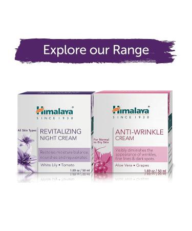 Himalaya Revitalizing Night Cream - Deep Moisturizing Repair Treatment for Damaged & Aging Skin 1.69 oz - Buy Online on GoSupps.com